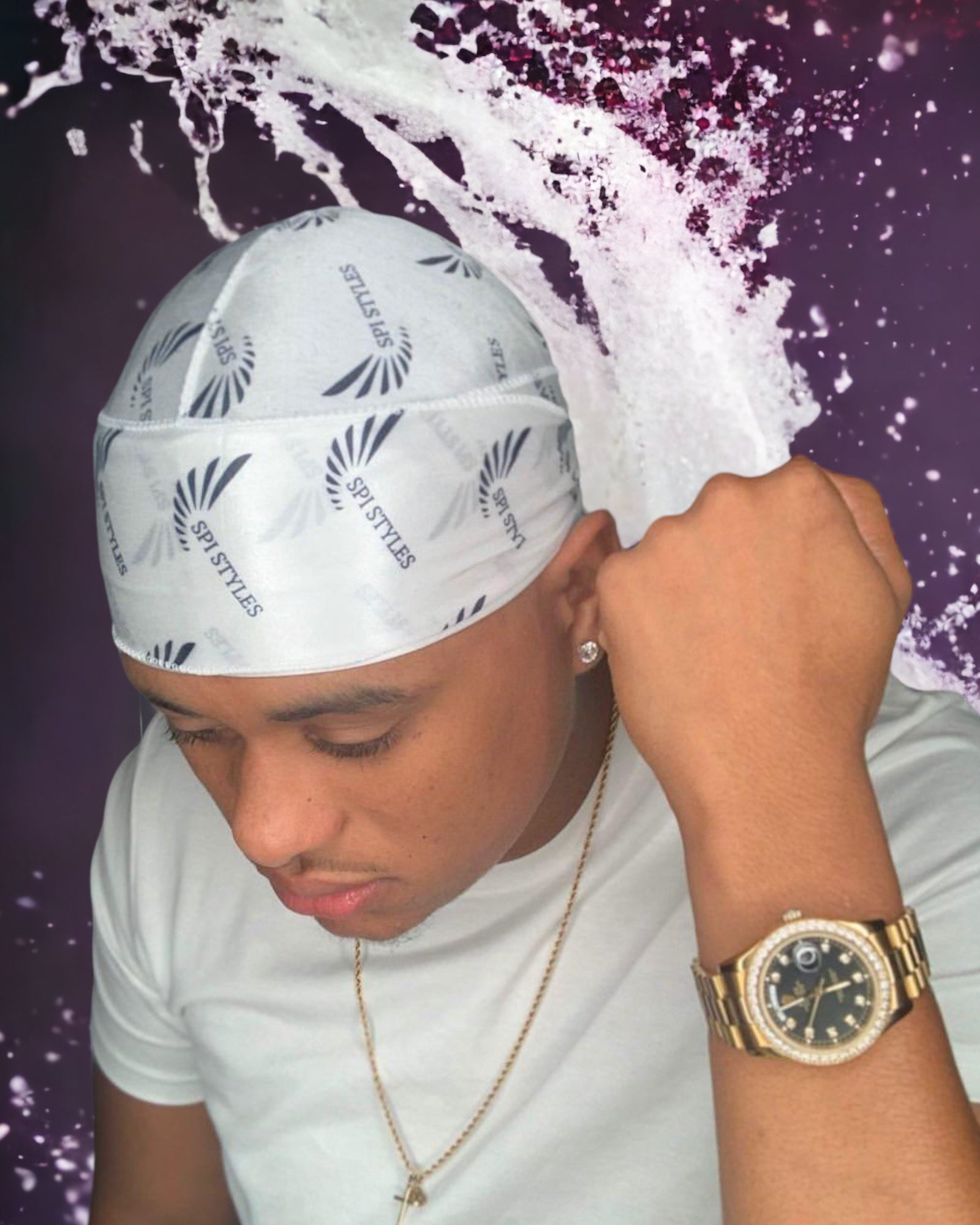 SPI Styles OG Silk Durag white - Main Image