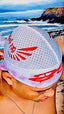 NEW - SPI Styles Designer  MESH Breathable Wash & Style Durag - White w/Red Drip Logo