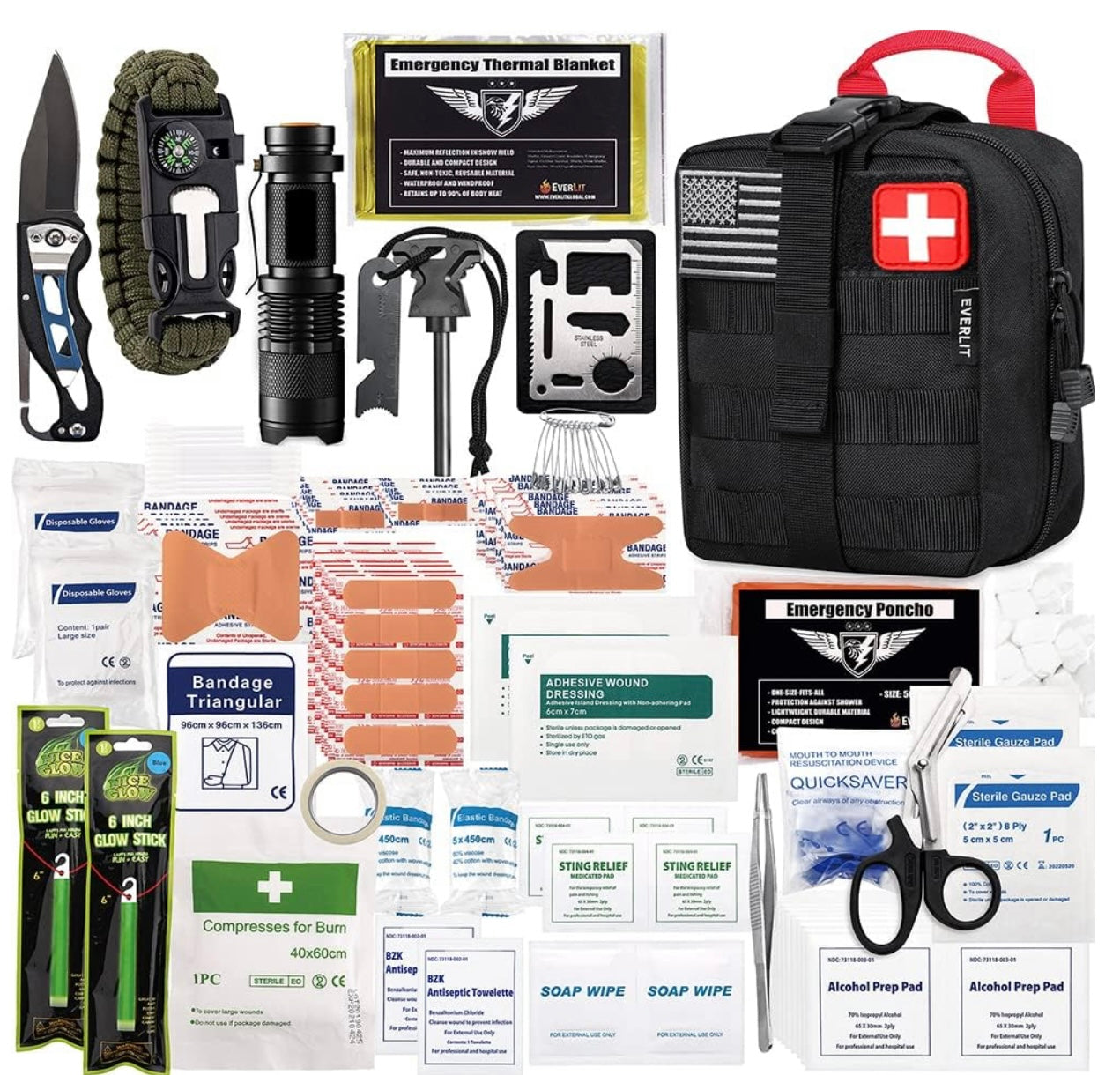 Tactical Molle Bag Survival First Aid Kit
