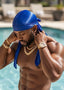 SPI Styles Blue Silk Durag NO LOGO