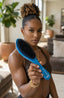 SPI Styles Hard Blue Ice Slick Bun Brush – Firm Hold Styling Brush for Sleek Ponytails, Buns & Smooth Edges