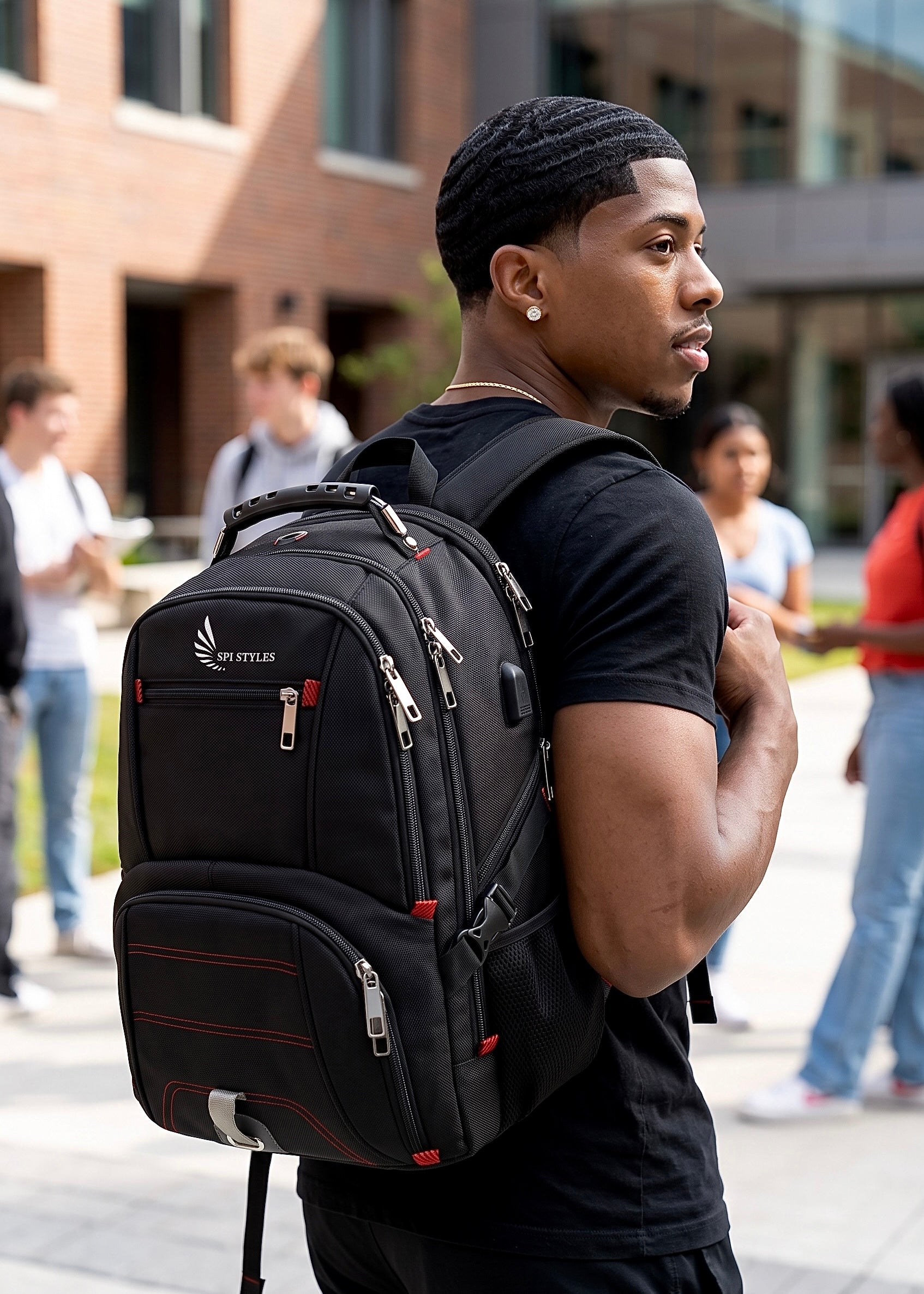 SPI Styles’ Back To School Backpack RFID Travel TSA Friendly