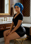 SPI Styles Satin Hair Bonnet with Long Edge Straps