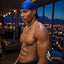 SPI Styles Rose Silky Durag- Black and Blue