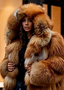 Luxury Fox Fur Large Hooded Coat