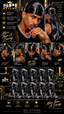 A promotional collage for SPI Styles premium silk durags, featuring multiple male models wearing black satin-like headwraps in different styling views, with product feature callouts, branding text, and rows of packaged durags displayed below.