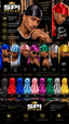 Promotional graphic for SPI Styles premium silk wraps, featuring a top section with two men wearing satin head wraps in black and red, and a middle row showing multiple color options including blue, light blue, pink, purple, green, silver, and gold. The bottom displays the SPI Styles logo and additional color variants lined up.