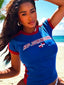 D.R. Ladies Mini Crop Top Shirt