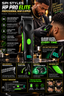 SPI Styles Black and Lime HP PRO Clipper and Trimmer Set
