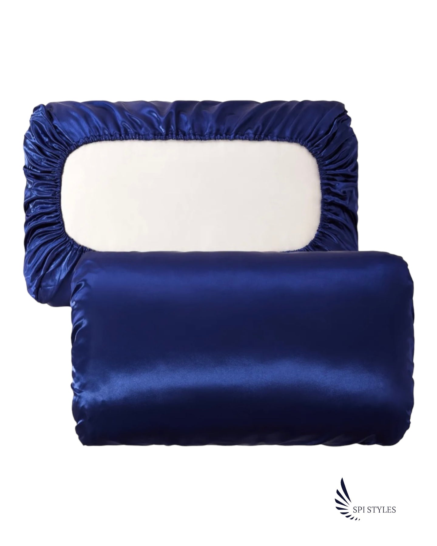 Satin Pillowcase with Elastic Cord (2 Pillowcases) Queen or King