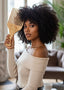 NEW  SPI Styles Natural Wood Jumbo (Extreme Size)  - Afro Hair and Beard Pick -  Wide Tooth Pick, Scalp Massage Detangling Comb