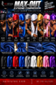 A promotional collage for the SpitStyles Max-Out Extreme Compression Silky Durag Collection, showing multiple men wearing different colored silk durags (black, navy, red, blue, grey, white, gold, pink, purple) with close-up material swatches and feature icons below.