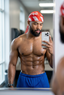 SPI Styles Designer Silk Durag White Mint Candy Cane