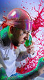 SPI STYLES Super Flossy Silky Durag - (Starlight Red Pearl)