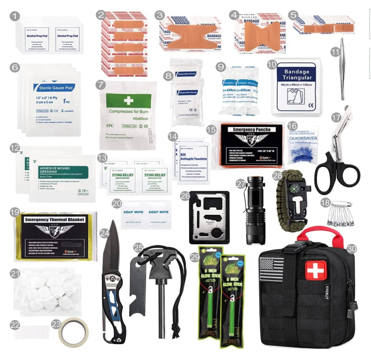 Tactical Molle Bag Survival First Aid Kit
