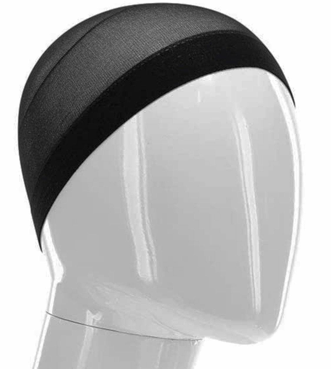 360 Wave Stocking Cap - Stretchable 2 PACK (BLACK) - SPI Styles