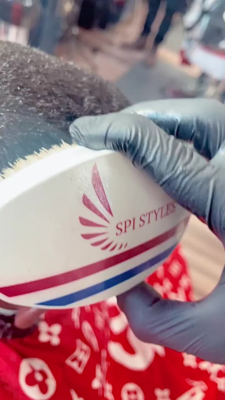 High-quality soft bristle wave brush for smooth, frizz-free wave maintenance