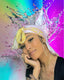 SPI Styles Ombre Silk Durag Pink Large Logo with Gold