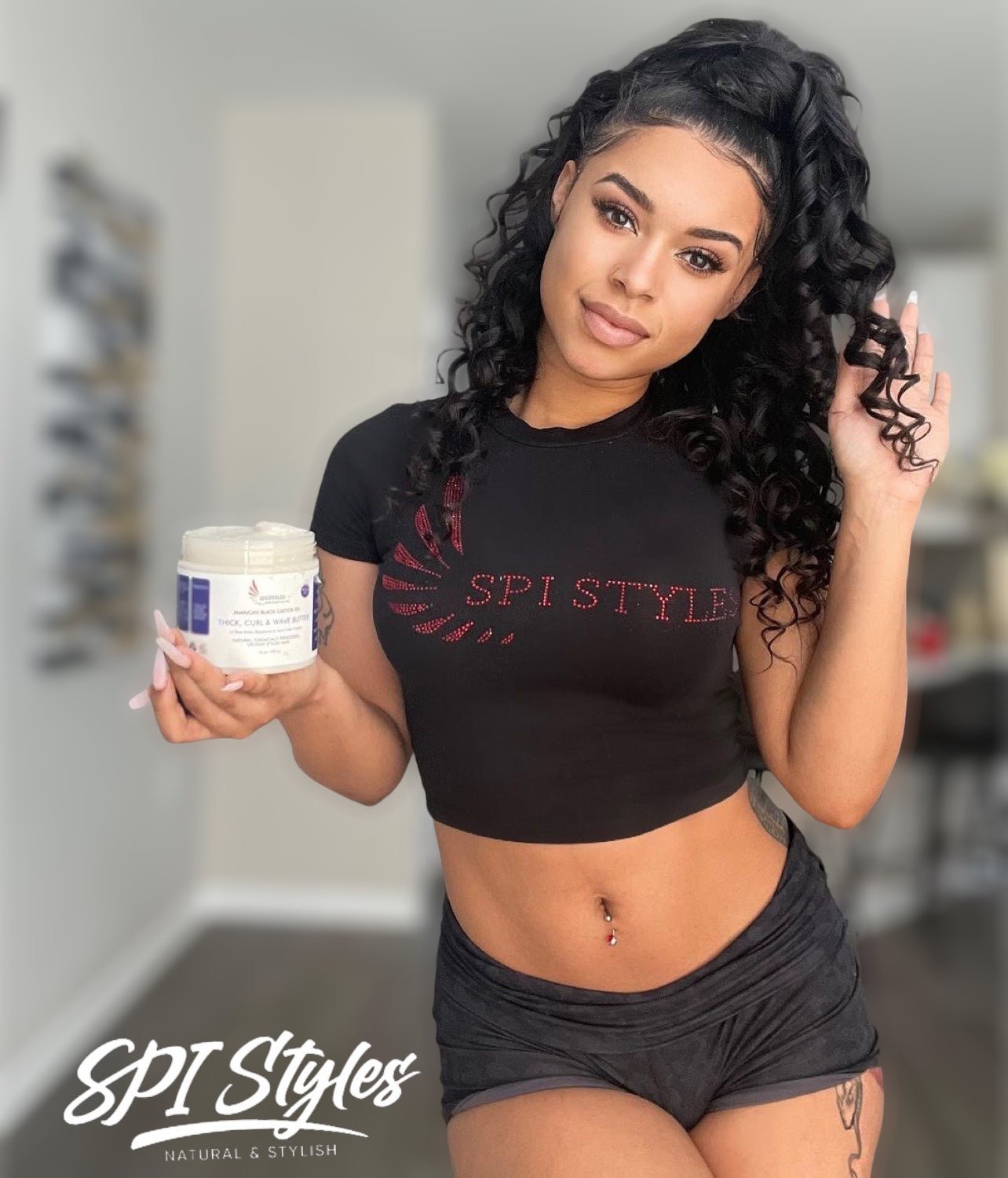 THICK, CURL & WAVE BUTTER with Organic Jamaican Black Castor Oil!