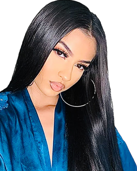 Brazilian Virgin Human Hair Pre Plucked Bleached Knots 30 Inch Straight Hair Wig (SOLD OUT)