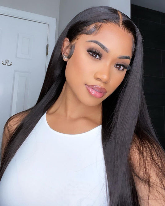 Brazilian Virgin Human Hair Pre Plucked Bleached Knots 30 Inch Straight Hair Wig (SOLD OUT) - SPI Styles