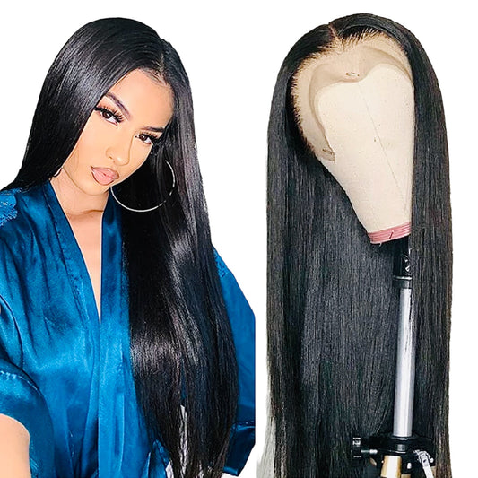 Brazilian Virgin Human Hair Pre Plucked Bleached Knots 30 Inch Straight Hair Wig (SOLD OUT) - SPI Styles