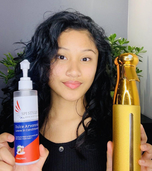 Best natural hair products for curly hair SPI Styles Dulce Arvonnie Leave in Conditioner