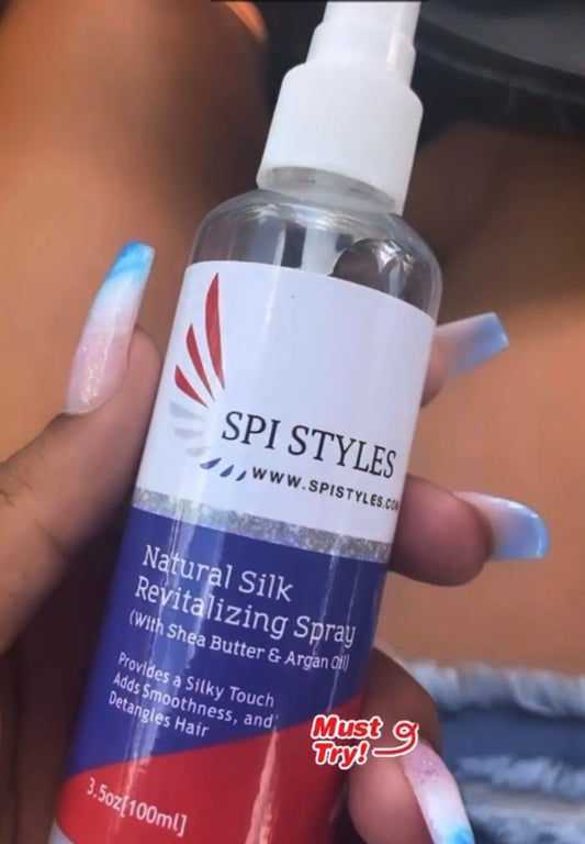 Natural Silk Revitalizing Spray with Shea Butter & Argan Oil