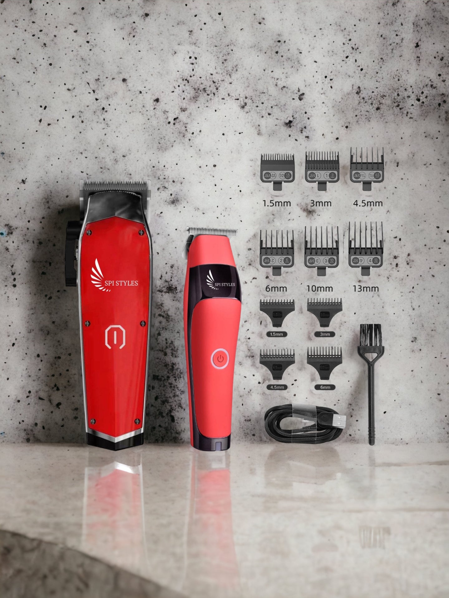 SPI Styles M Series Hair Cutting System (Clipper and Trimmer) Set