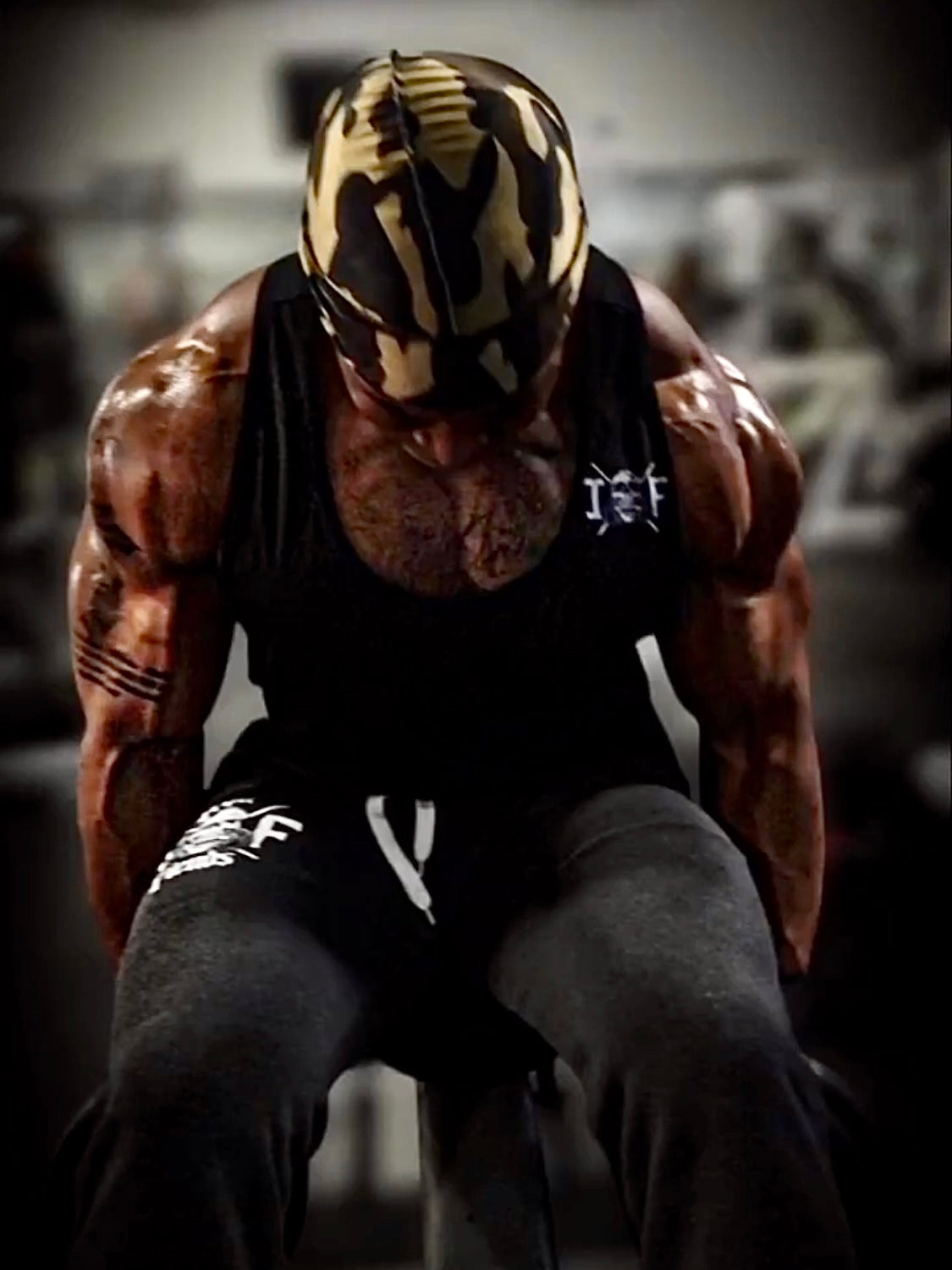 SPI Styles athlete wearing an SPI Styles camouflage silk durag