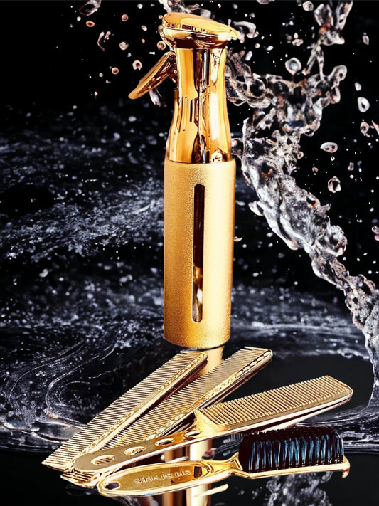 Gold Grooming Collection (COMBS & SPRAYER)