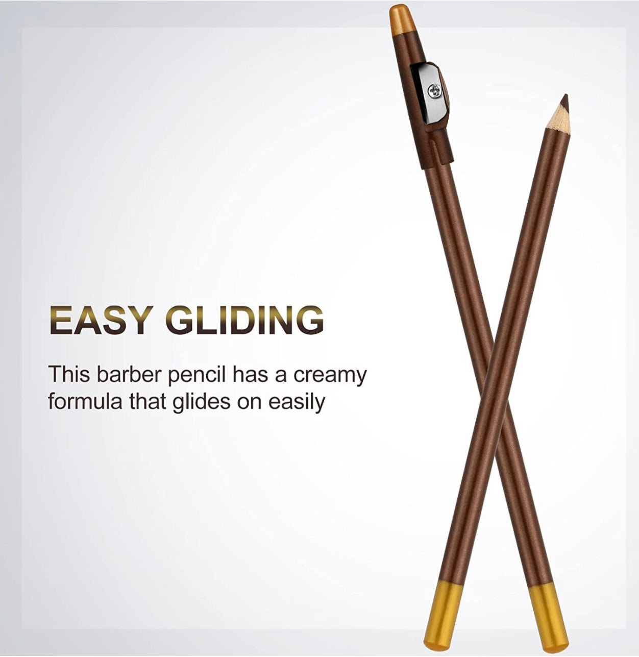 Master Barber Pencil with Built-in Sharpener Hairline Razor Shaping Pencils