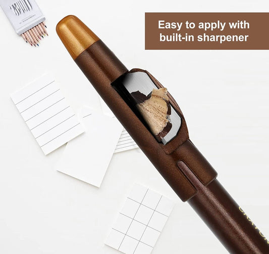 Master Barber Pencil with Built-in Sharpener Hairline Razor Shaping Pencils