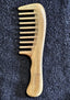 Natural Wood 9 Row Styler with Sandalwood Extra Wide Tooth - Anti-Static Wooden Comb - SPI Styles