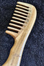 Natural Wood 9 Row Styler with Sandalwood Extra Wide Tooth - Anti-Static Wooden Comb - SPI Styles