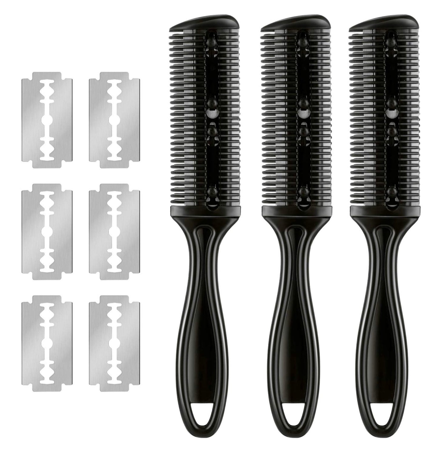 SPI Styles Barber and Salon Razor Comb (3 PACK)