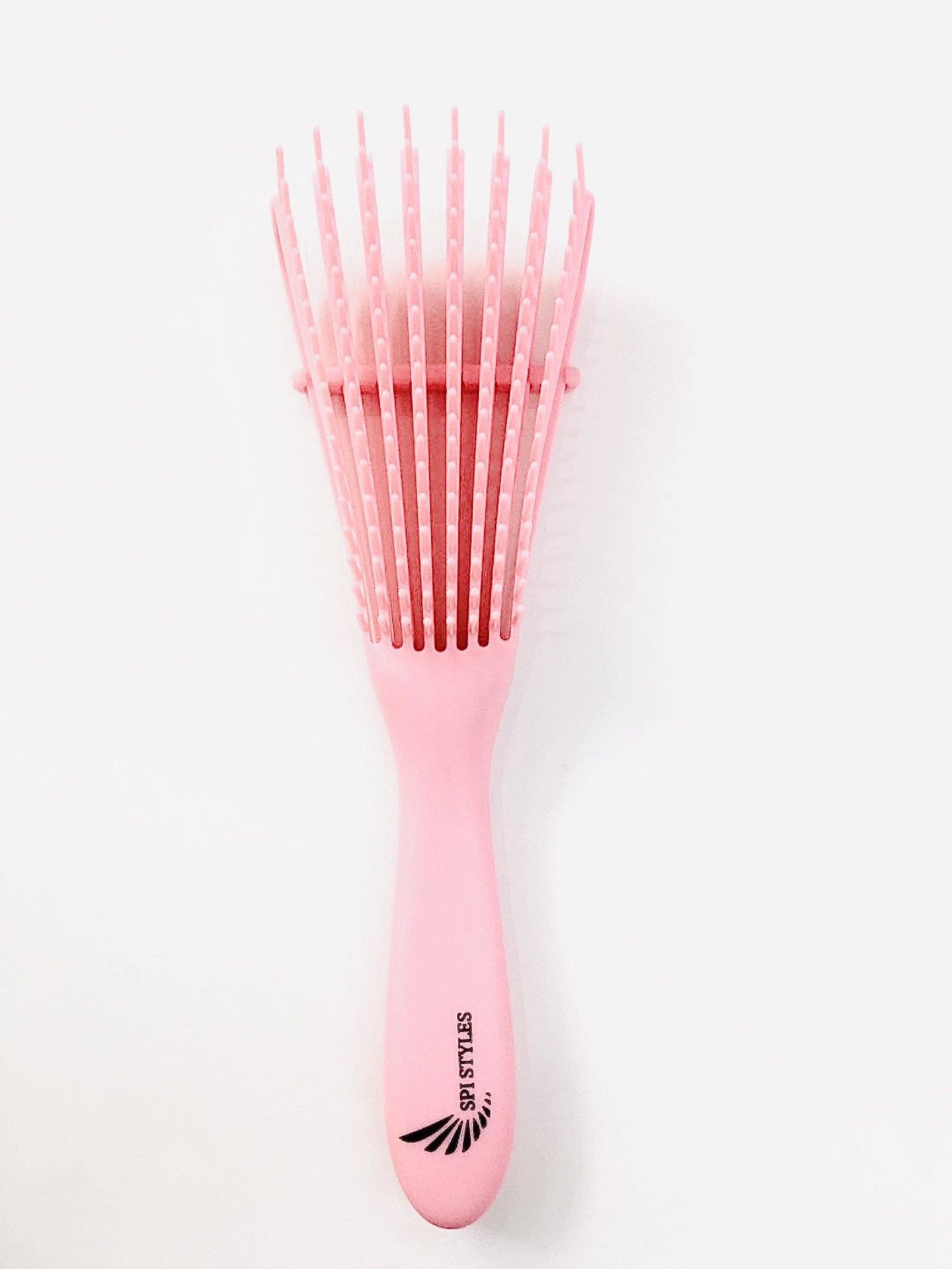 3 pack Edges Brush With Comb End Set for Hair Styling Pink