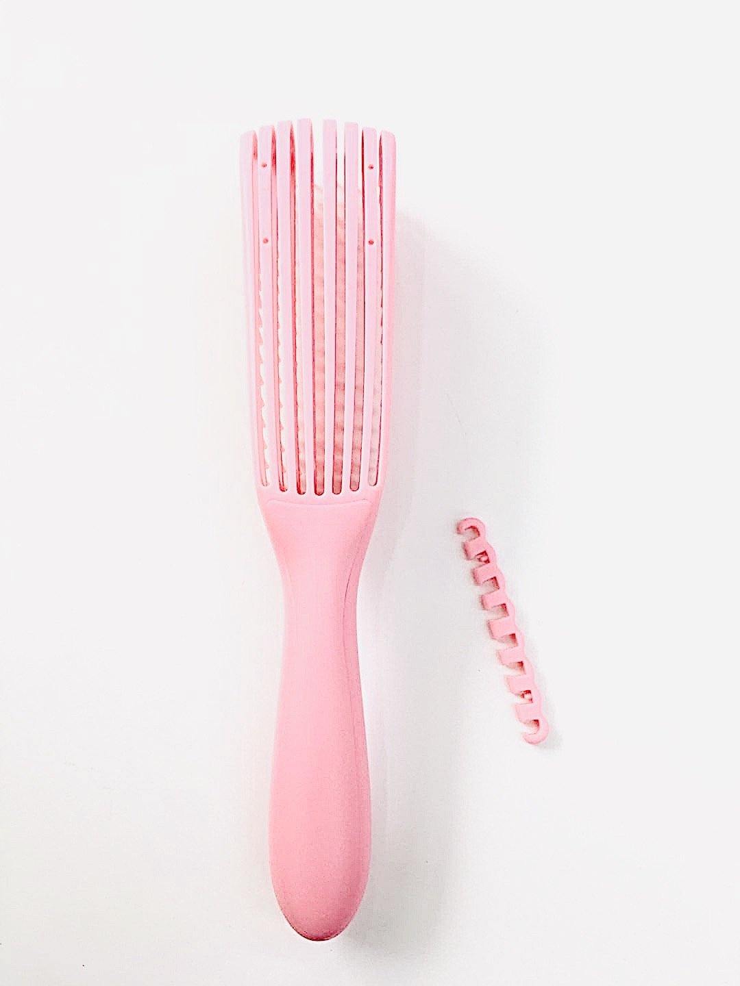 SPI Styles Eight Fingered Thick and Long Hair Detangler Brush with FREE Edge Control Brush - SPI Styles