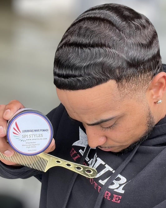 SPI Styles Luxurious Wave Pomade, ALL NATURAL SIGNATURE VERSION Unmatched Shine and Style! - SPI Styles