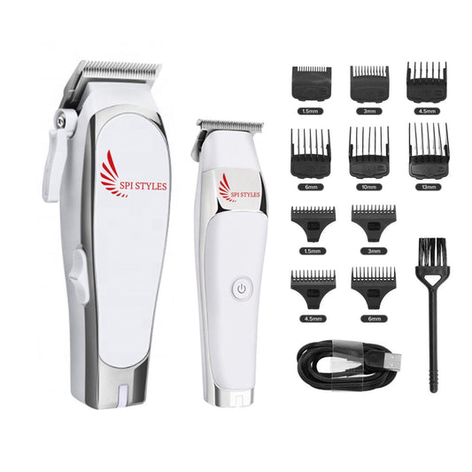 SPI Styles M Series Hair Cutting System (Clipper and Trimmer) Set - SPI Styles