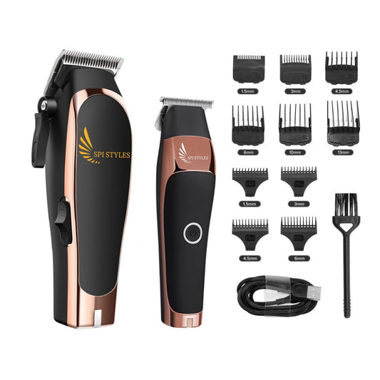 SPI Styles M Series Hair Cutting System (Clipper and Trimmer) Set - SPI Styles