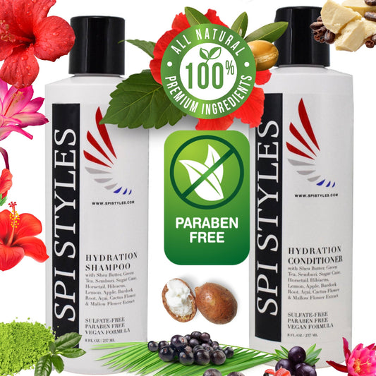 SPI Styles Natural Hydration Shampoo and Conditioner Duo 8 oz each (BACK IN STOCK- ORDER NOW‼️) - SPI Styles