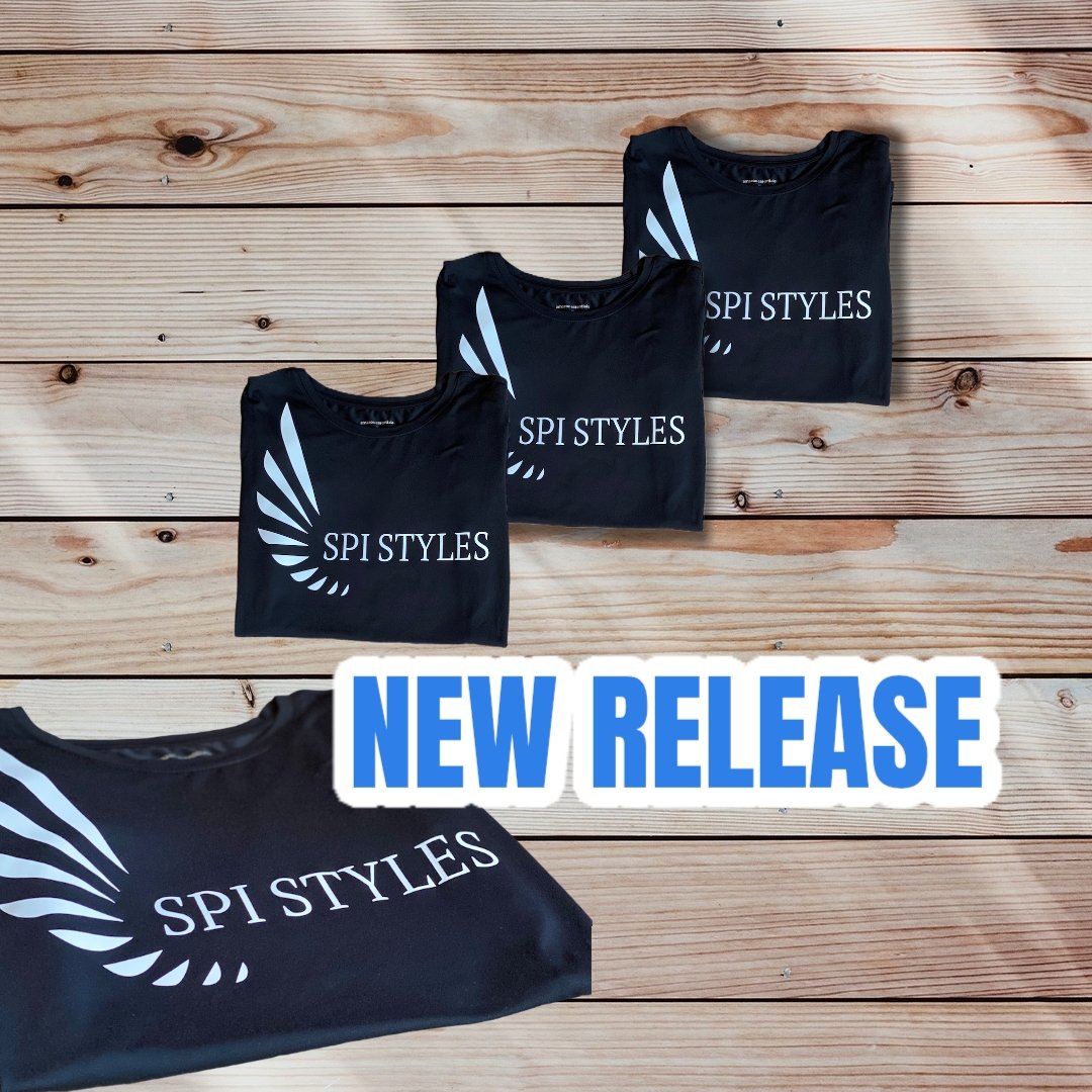 SPI Styles Sport Women's Stretch Short-Sleeve Crewneck T-Shirt (Black) - SPI Styles