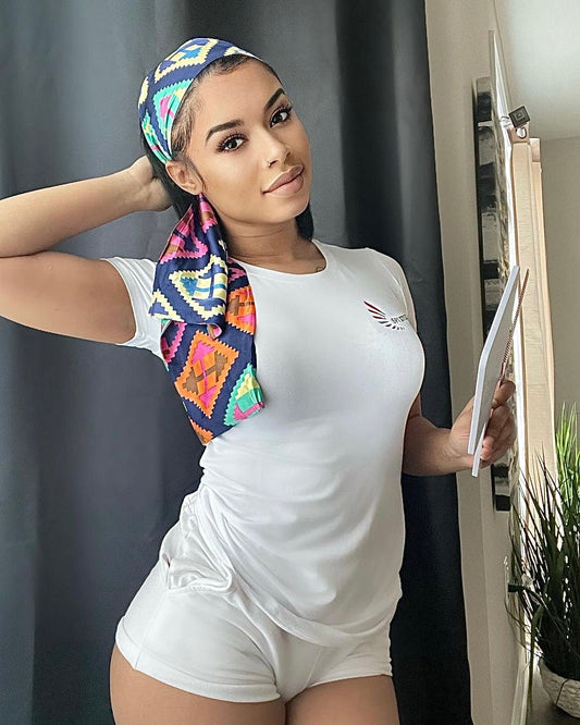SPI Styles Sport Women's Stretch Short-Sleeve Crewneck T-Shirt (White) - SPI Styles