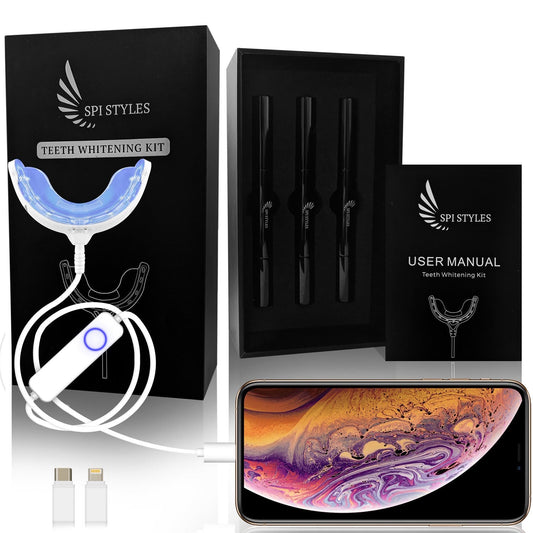 SPI Styles Teeth Whitening Kit LED - Home System for Whiter Teeth 3 Pens SAFE (SOLD OUT) - SPI Styles