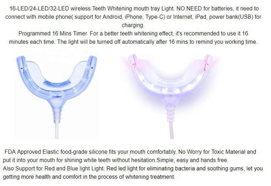 SPI Styles Teeth Whitening Kit LED - Home System for Whiter Teeth 3 Pens SAFE (SOLD OUT) - SPI Styles