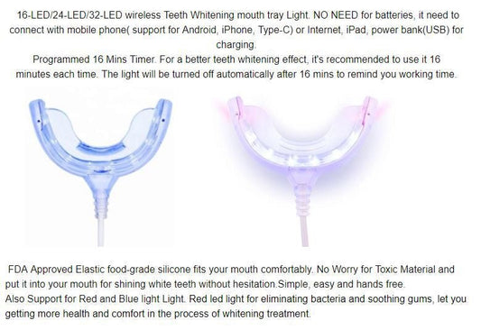 SPI Styles Teeth Whitening Kit LED - Home System for Whiter Teeth 3 Pens SAFE (SOLD OUT) - SPI Styles