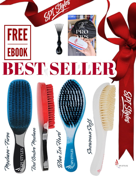SPI STYLES WAVE BRUSH COLLECTION with FREE EBOOK & BRUSH RAKE