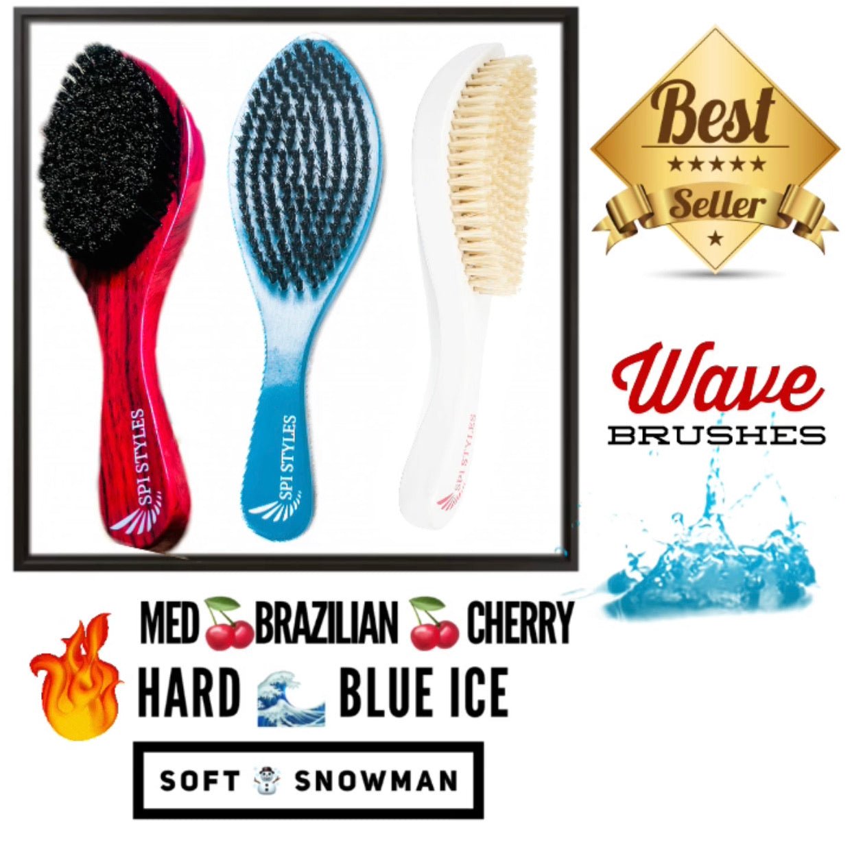 SPI STYLES WAVE BRUSH COLLECTION with FREE SPI STYLES DURAG!!!! (SOLD OUT PRE-ORDER NOW) - SPI Styles