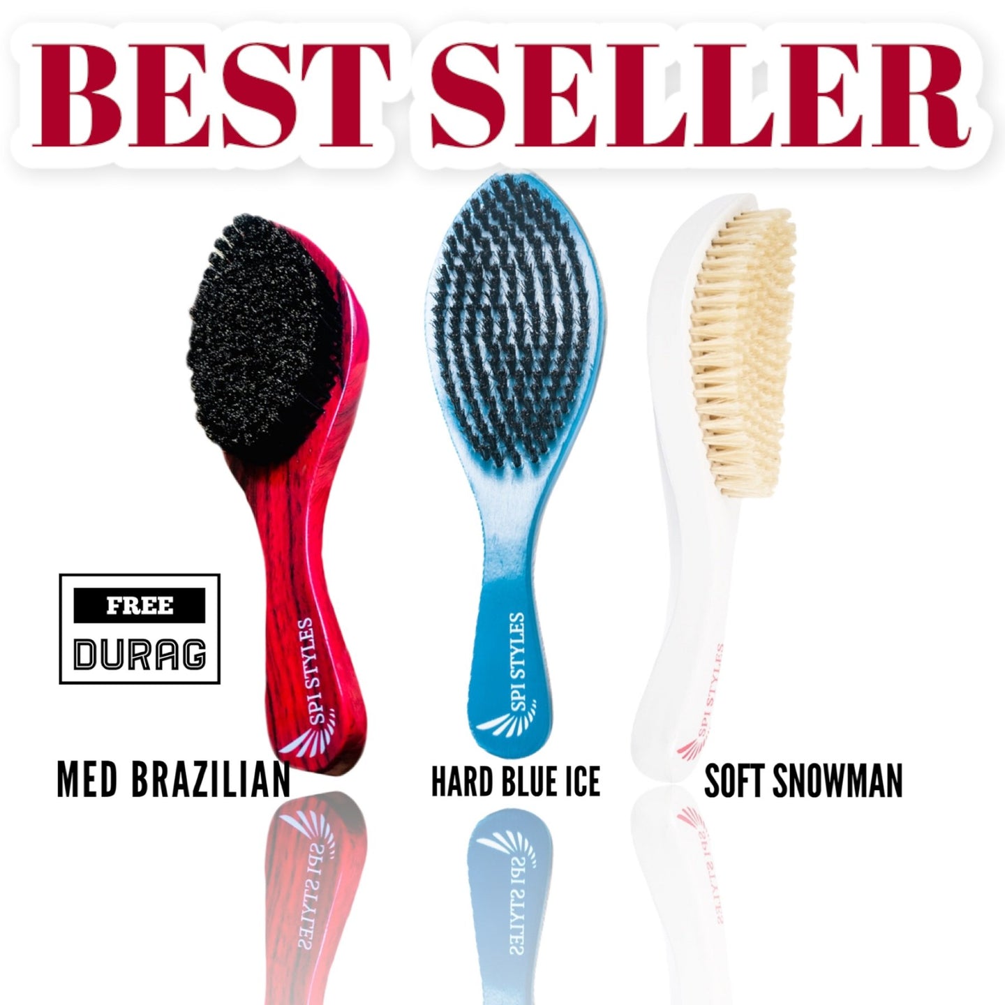 SPI STYLES WAVE BRUSH COLLECTION with FREE SPI STYLES DURAG!!!! (SOLD OUT PRE-ORDER NOW) - SPI Styles